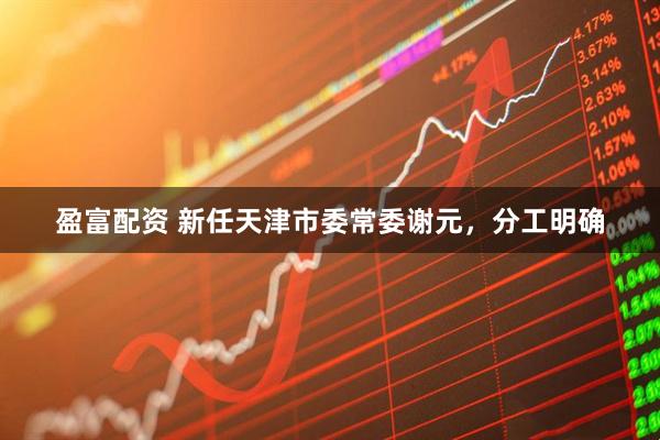 盈富配资 新任天津市委常委谢元，分工明确